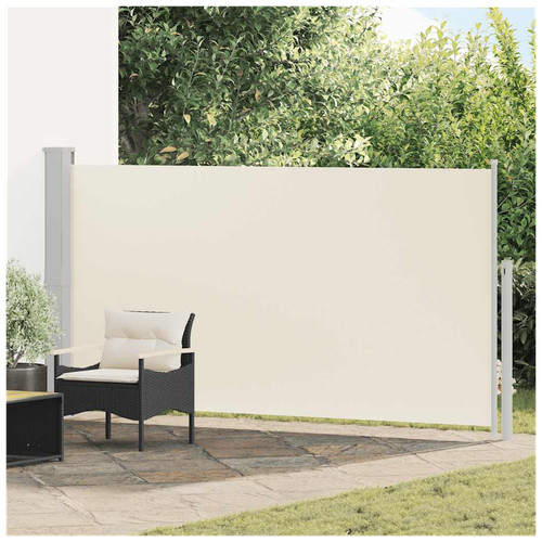 Retractable side awning cream - retractable,