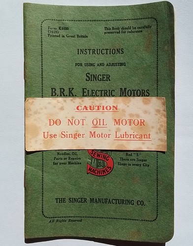 Vintage singer brk - brk, electric