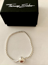 THOMAS SABO Sterling Silver Thick Bracelet,Small. New In Package