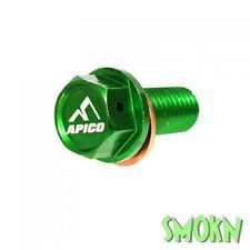Kawasaki KX450F Sump Drain Bolt Magnetic KXF 450 06-15 KLX450R 08-15 Apico Green