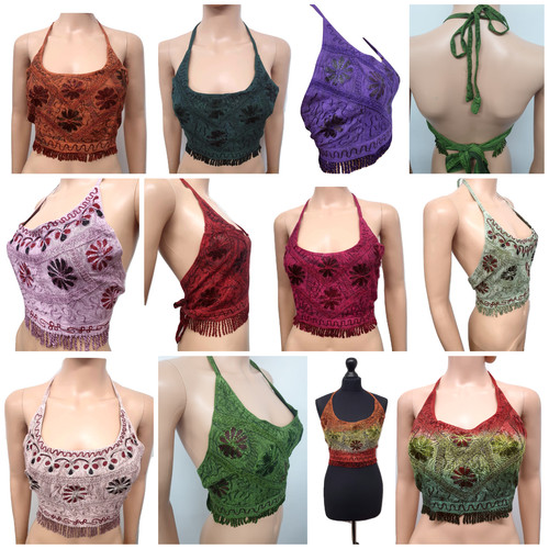 Halter neck bikini top - halter,