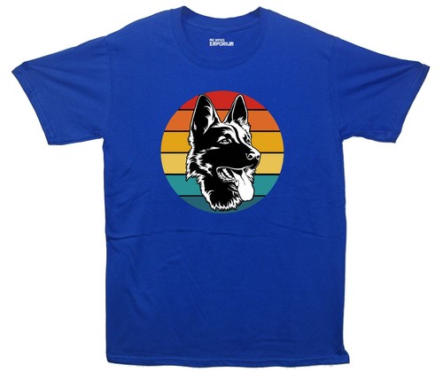 Colourful german shepherd - german,