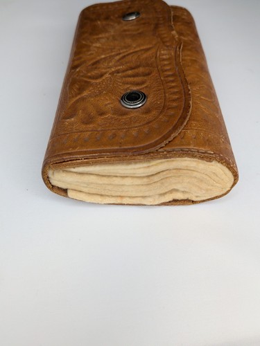 Vintage hand tooled leather - hand,