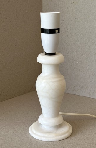 Small marble table lamp base - lamp,