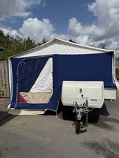 Combi Camp Valley Trailer Tent with Awning,Tailgate Kitchen