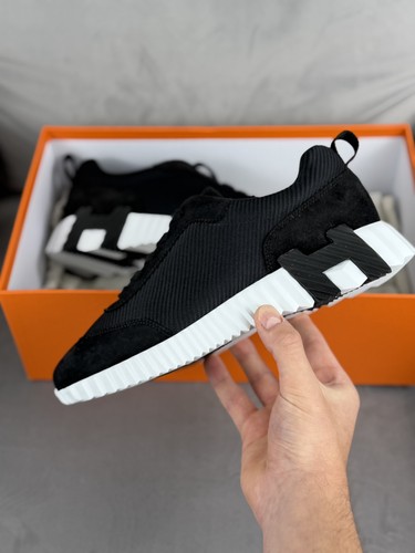Mesh hermes bouncing sneaker - hermes,