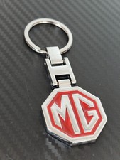MG Keyring Chrome & Red  Logo