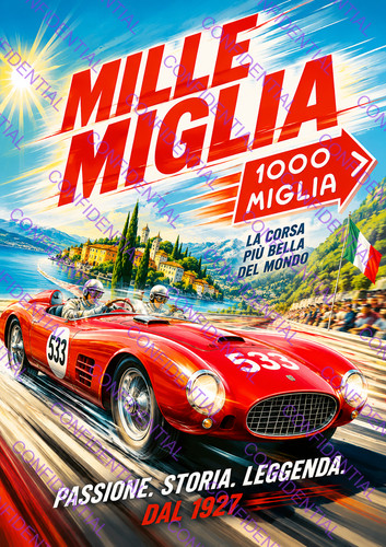 Mille miglia classic car - mille,