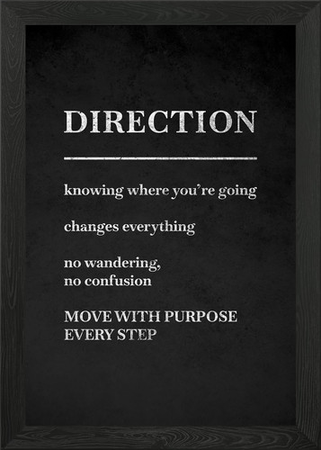 Direction motivational poster - motivational,