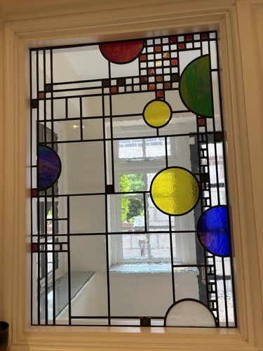 Antique leaded stained - antique, glass
