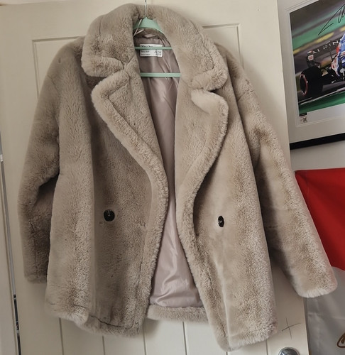 Primark womens beige faux fur - primark,