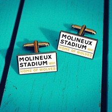 Wolverhampton Wanderers Football Stadium Cufflinks. Molineux Stadium Wolves Gift