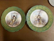 Pr Antique Green Sevres Style