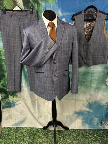 Mens suit blue - 3, pc