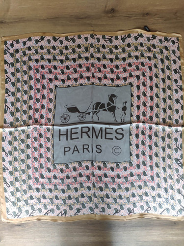 Hermes silk scarf blue - , color