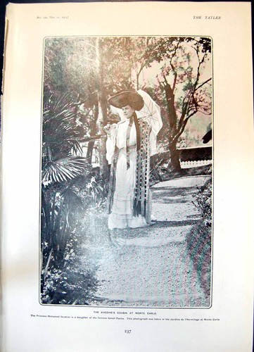 Antique print princess mohamed - print,