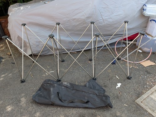 Folding workstand with carry - with,