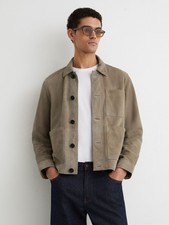 Reiss Mens Leather Basic