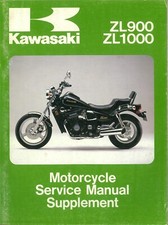 Kawasaki Motorcycle ZL900 - A1&A2 1985&86, ZL1000 - A1 1987 Supplement Manual