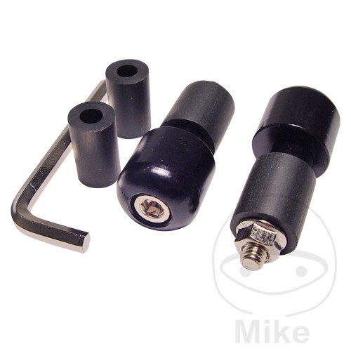Black handle bar end weight - black,