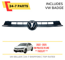 VOLKSWAGEN VW POLO 2G0 LIFE MATCH MK6 2022 - 2024 FRONT BUMPER GRILL RADAR BADGE