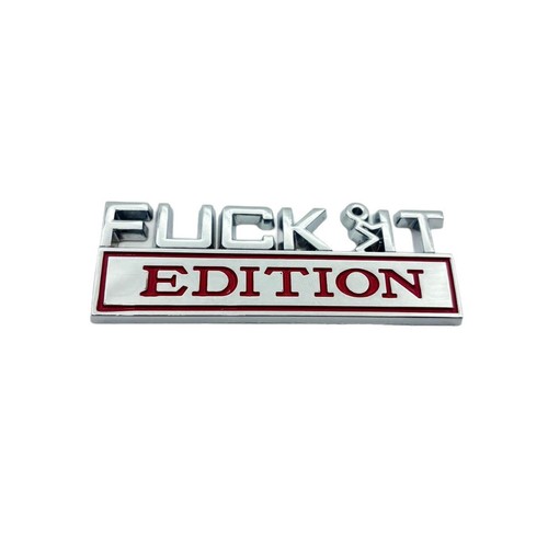 2pcs fuck edition emblem 3d - 2pcs,