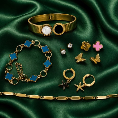 Joblot mix gold jewellery - joblot,