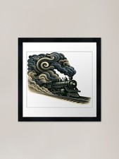 Artistic steam train - artistic, |