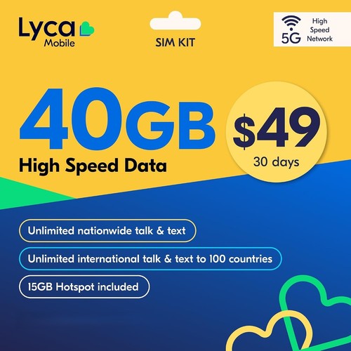 Lycamobile prepaid sim - lycamobile,