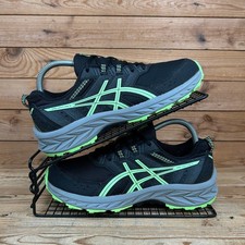 Asics Trainers Womens Size UK 5 Pre Venture 9 Black Green Trail Walking Shoes