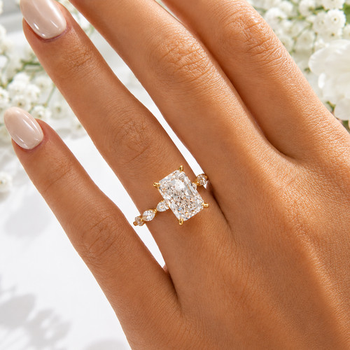 Diamond wedding ring - ring, 14k
