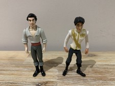 Flynn Rider Tangled And Prince Eric The Little Mermaid 4” Doll Figure Bundle