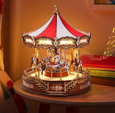 Rolife Carousel Music Box LED
