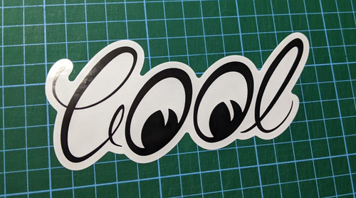 Cool moon eyes sticker - moon,