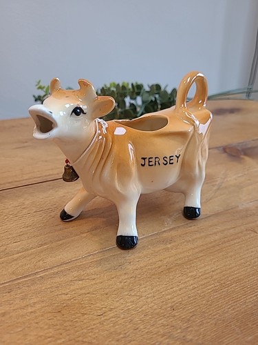Vintage cow creamer milk jug - vintage,