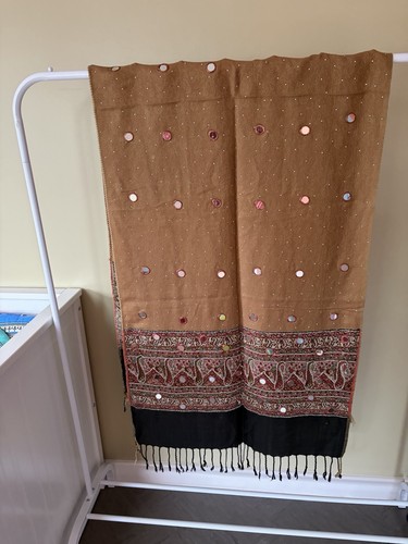 Embellished asian shawl - ,