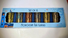 Moroccan Tea Glasses Set of 6
