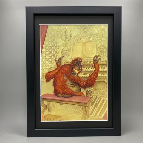 Orang utan librarian framed - librarian,