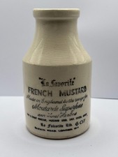 Old french mustard advertising jar
