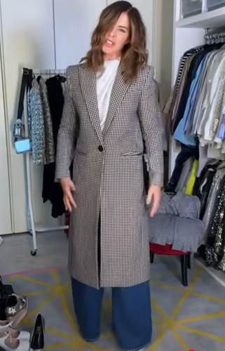 Zara long check - long,