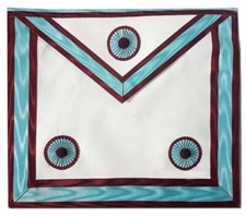 MASONIC MARK MEMBER DEGREE MASTER MASON APRON LAMBSKIN LEATHER *TOP QUALITY NEW*