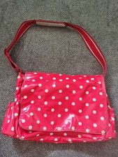 CATH KIDSTON  satchel red white spotty changing bag baby