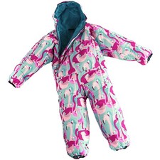 Selk'bag Kids Recycled Sleeping Bag Suit Camping Warm Hiking Flamingo