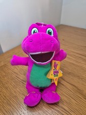 Barney's World 8 Inch Plush Barney NEW with Tags colour Purple