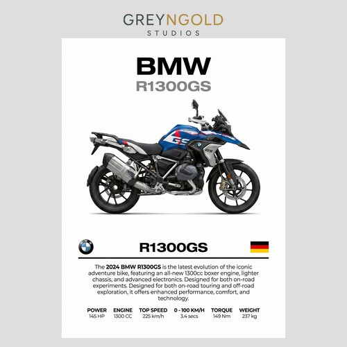 Bmw r1300gs sport motor bike - sport,