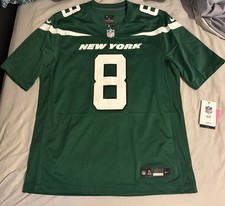 New York Jets Aaron Rodgers #8 Nike NFL Jersey Shirt Green Size M Short Sleeves