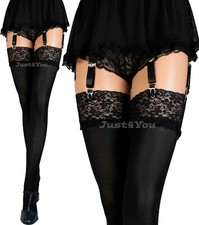 Lace Top Stockings size S -