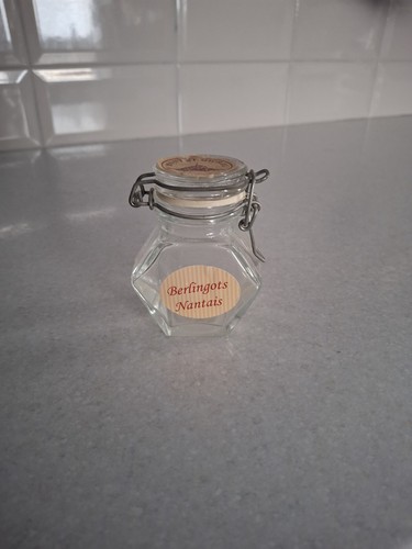Vintage glass bonbon jar - vintage,