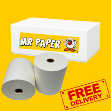 76mm - 76mm White Drystream / Laundry Tape / Wet Strength Rolls - Box of 20