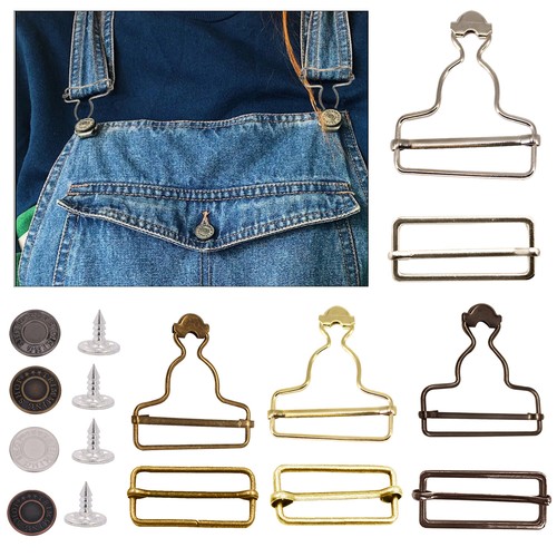 40mm metal dungaree buckle - metal,
